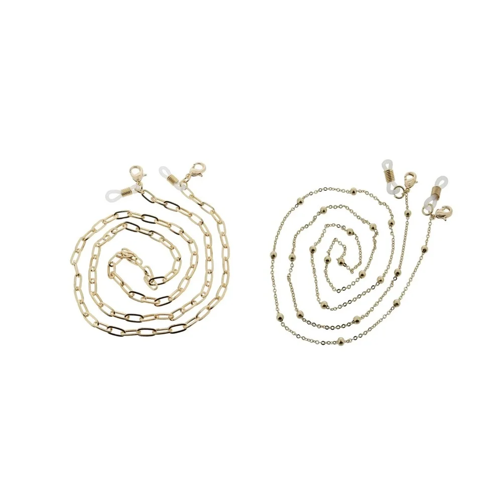 New 2 Peepers Gold Eye Glass Chain Holders